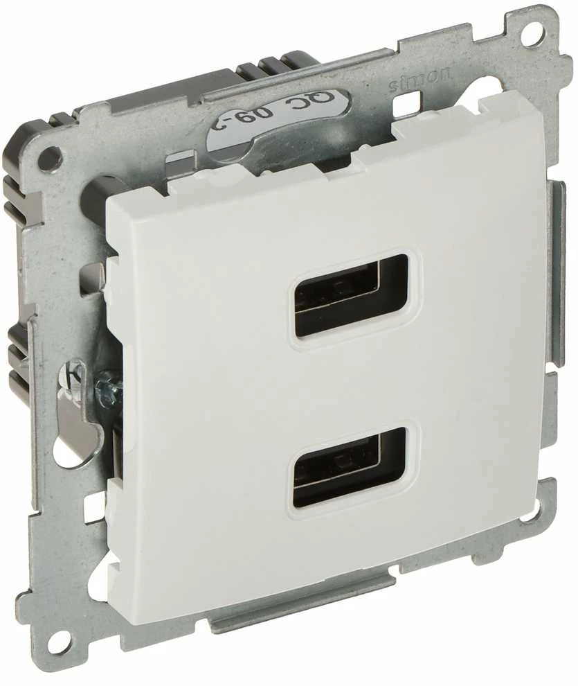 Kontak Simon MAITINIMO LIZDAS DC2USB.01/11-SIMON54 Premium USB 5 V DC / 2.1 A