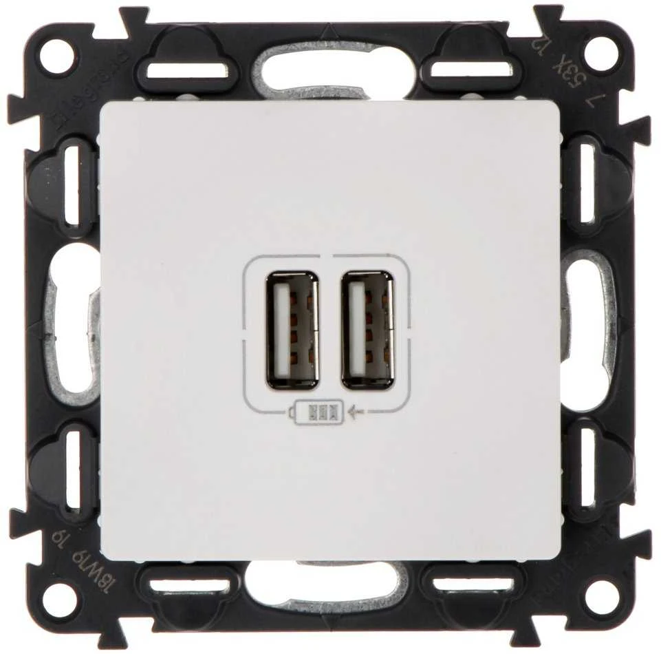 MAITINIMO LIZDAS LE-753112 Valena Life 2 PORTAI USB 2.4A/5V LEGRAND
