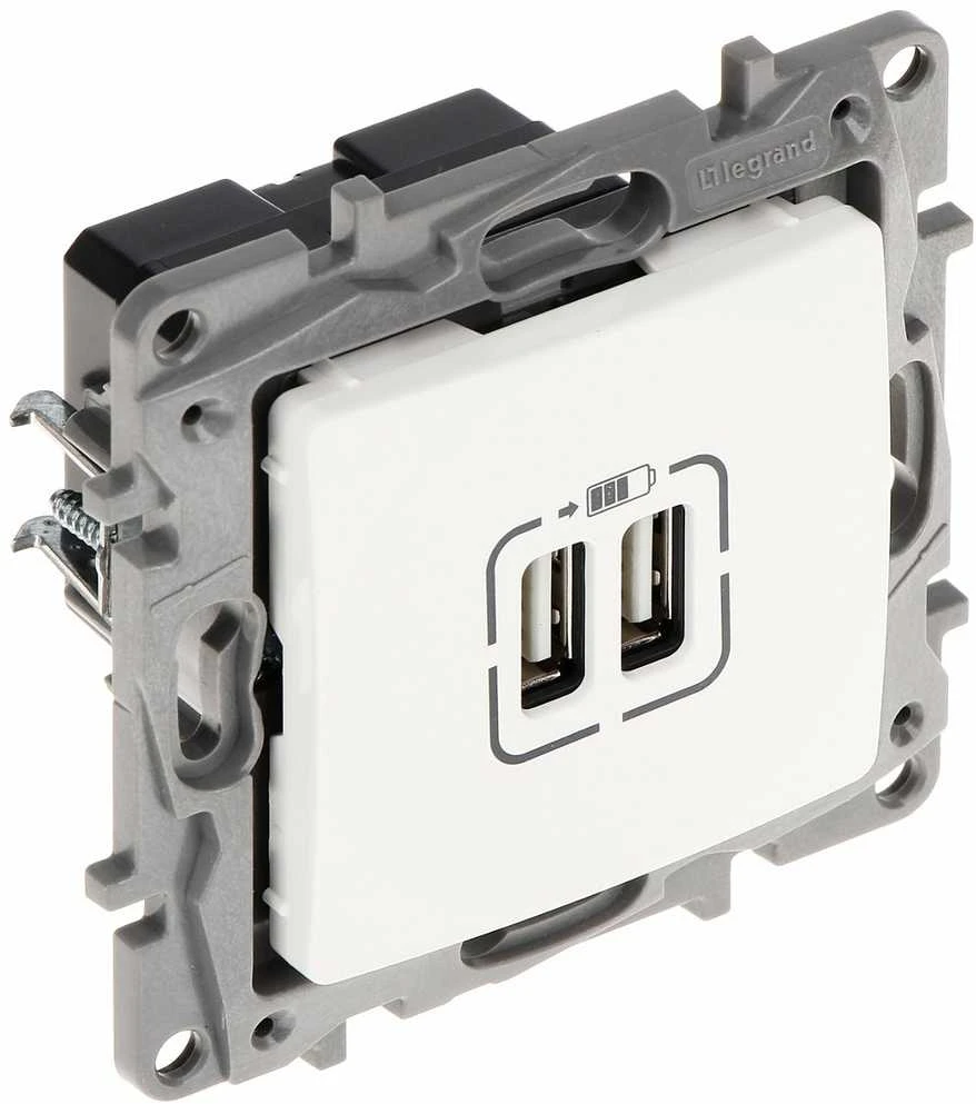 MAITINIMO LIZDAS LE-764594 Niloe 2 PORTAI USB 2.4A/5V LEGRAND