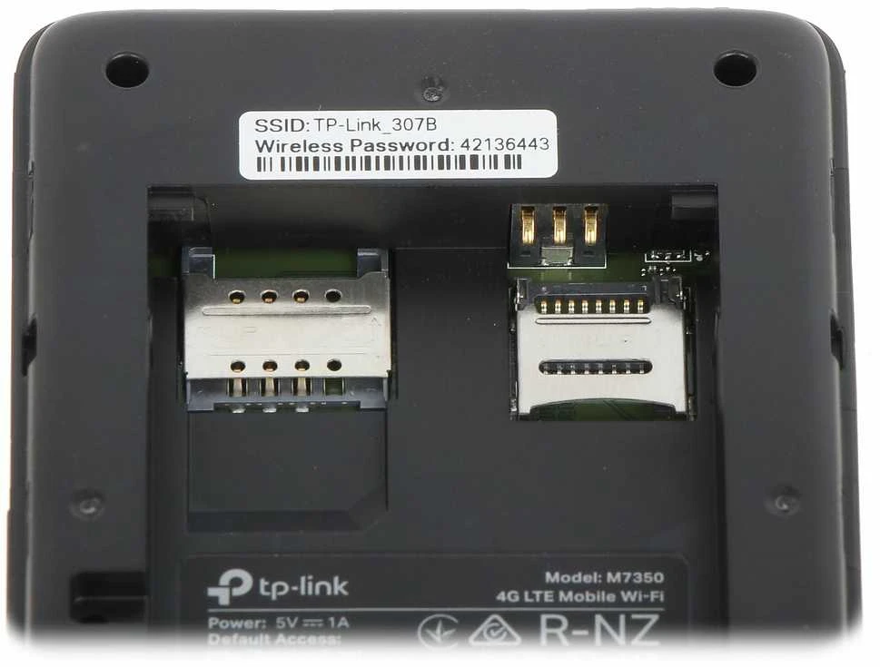 Modemas TP-LINK mobilusis 4G LTE WLAN Maršrutizatorius su integr.4G modemu, SIM kortelės lizdas, 1,4 colio TFT Ekranas, 2550 mAH Akku, Micro SD kortelės lizdas