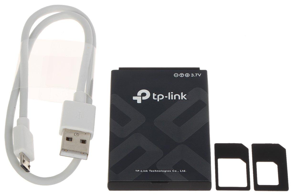 TP-LINK mobilusis 4G LTE WLAN Maršrutizatorius 300 MB dviejų dažnių „Wi-Fi“ 4G modemas SIM kortelės lizdas Micro SD lizdas 1,4 colio TFT ekranas 3000 mAh baterija