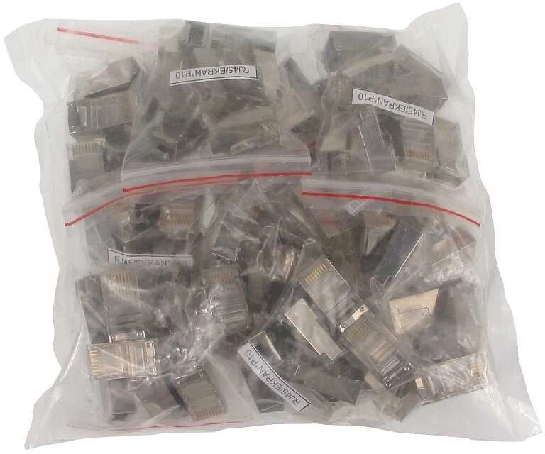 TST MODULINIS EKRANUOTAS KIŠTUKAS RJ45/EKRANAS*P100