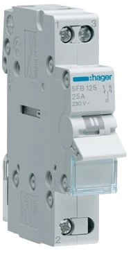 Modulinis perjungėjas Hager SFT125 (1P, 25A, 1 mod)