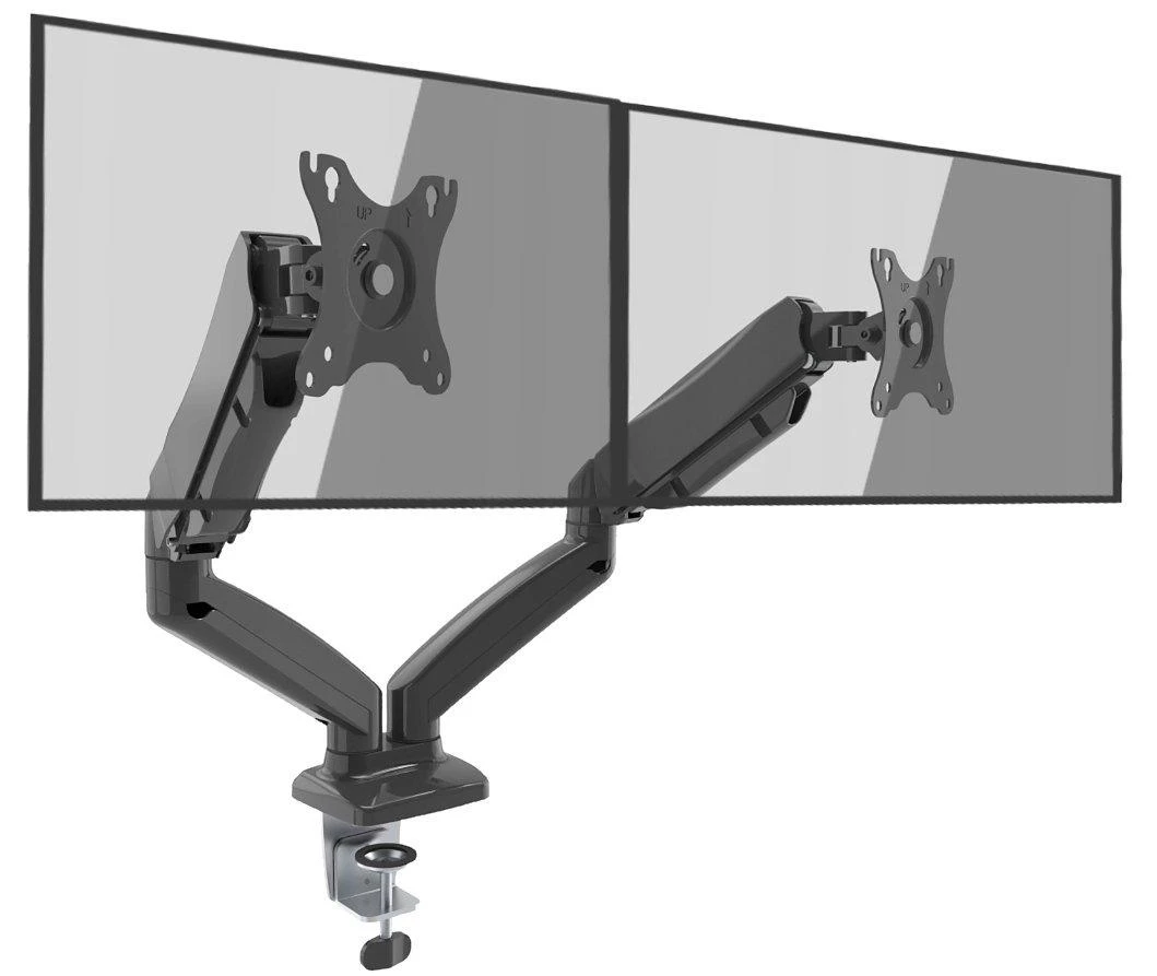 ART stalo laikiklis ant dujinių spyruoklių 2 monitoriams LED/LCD 13-27'' L-16GD