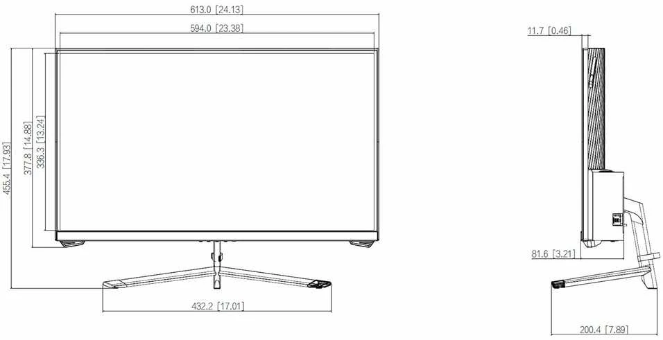 MONITORIUS HDMI, DP, AUDIO LM27-E230C 27 " DAHUA