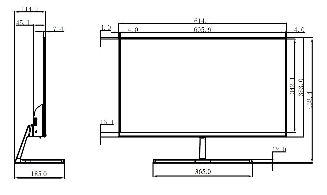 MONITORIUS VGA, HDMI, AUDIO LM27-B200S 27 " DAHUA
