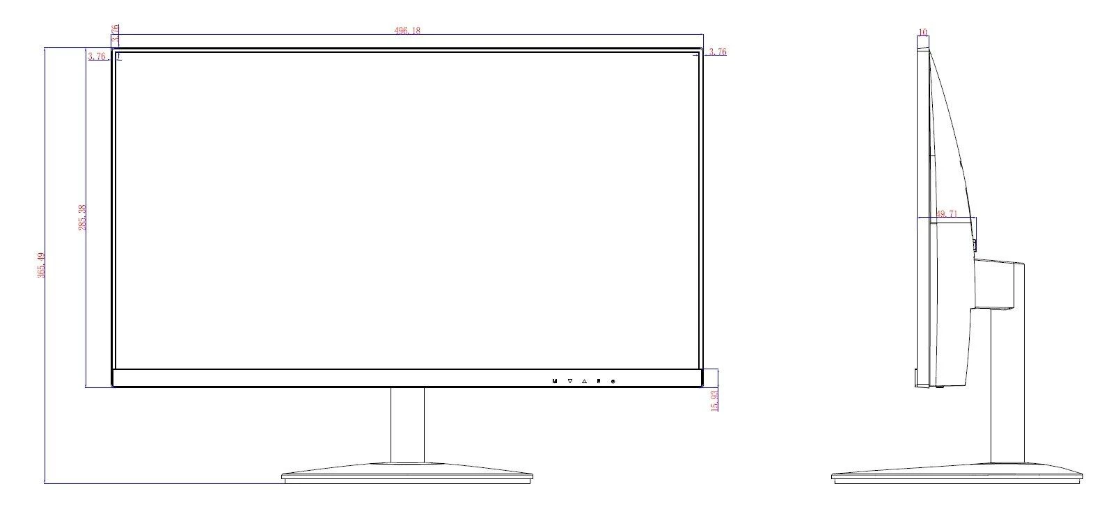 Monitorius DAHUA DHI-LM22-A200 / 22" / Panel VA / 1920x1080 / 16:9 / 60Hz / 5 ms