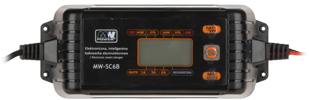Lean Cars Įkroviklis su LCD ekranu 12V I 24V