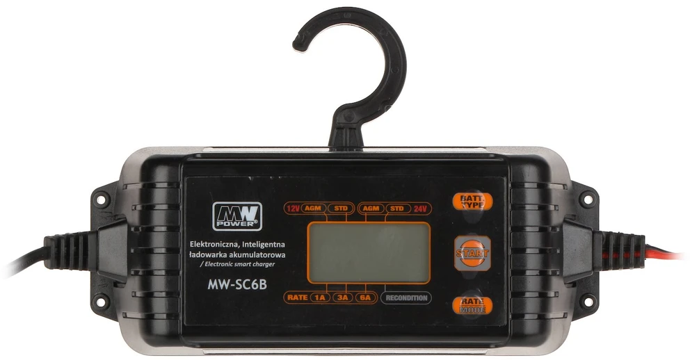 Lean Cars Įkroviklis su LCD ekranu 12V I 24V