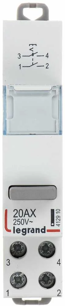 MYGTUKINIS JUNGIKLIS PAVIENIS BISTABILUS LE-412910 2X NO 20 A LEGRAND