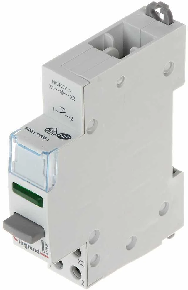 MYGTUKINIS JUNGIKLIS PAVIENIS MONOSTABILUS SU LEMPUTE LE-412920 1X NO 20 A LEGRAND