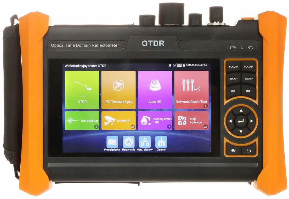 TST OPTINIS REFLEKTOMETRAS (OTDR) SU CCTV TESTERIU CS-R3-50H
