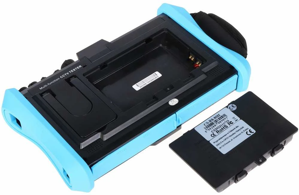 TST OPTINIS REFLEKTOMETRAS (OTDR) SU CCTV TESTERIU CS-R8-80H