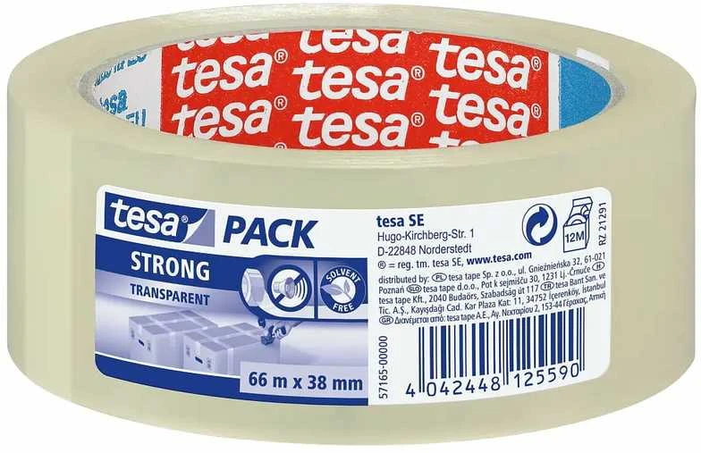 Tyli pakavimo juosta TESA PACK, 38mm x 66m, skaidri