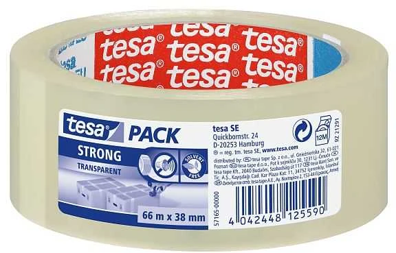 Pakavimo juosta Tesa Strong, 50mmx66m, skaidri 1115-015
