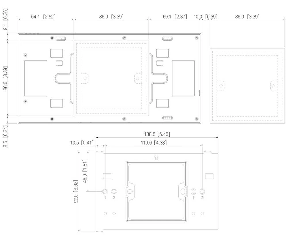 PATALPŲ VIDAUS SKYDELIS SCP3024B-CBZ IP / Wi-Fi / 4-Wire DAHUA