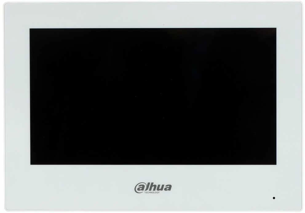 Dahua IP domofono monitorius 7 colių, PoE, veikia tik SIP protokolu, Wi-Fi, baltas