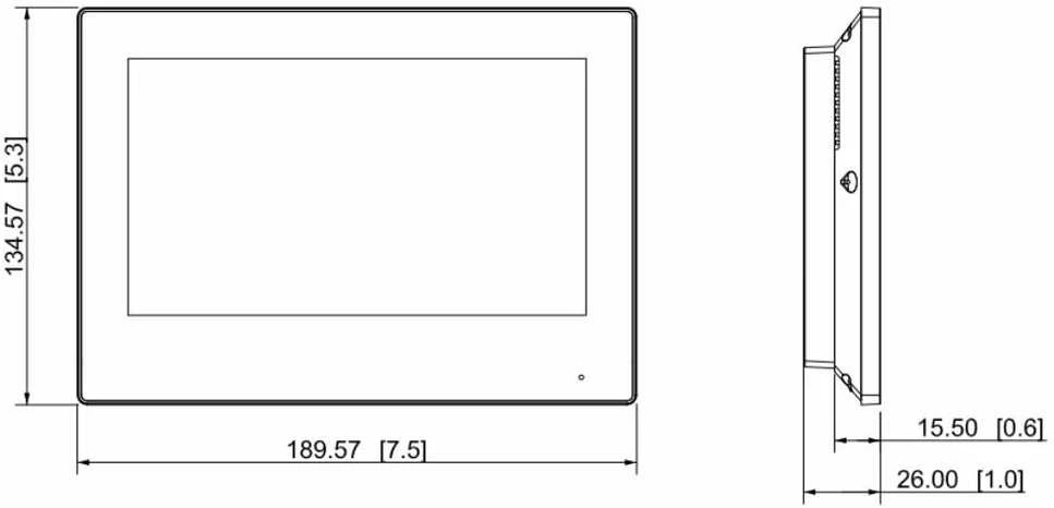 Dahua IP domofono monitorius VTH5321GB-W. 7 col. 1024x600. Wifi, PoE(802.3af). SIP. Andoid 8.1, Juodas