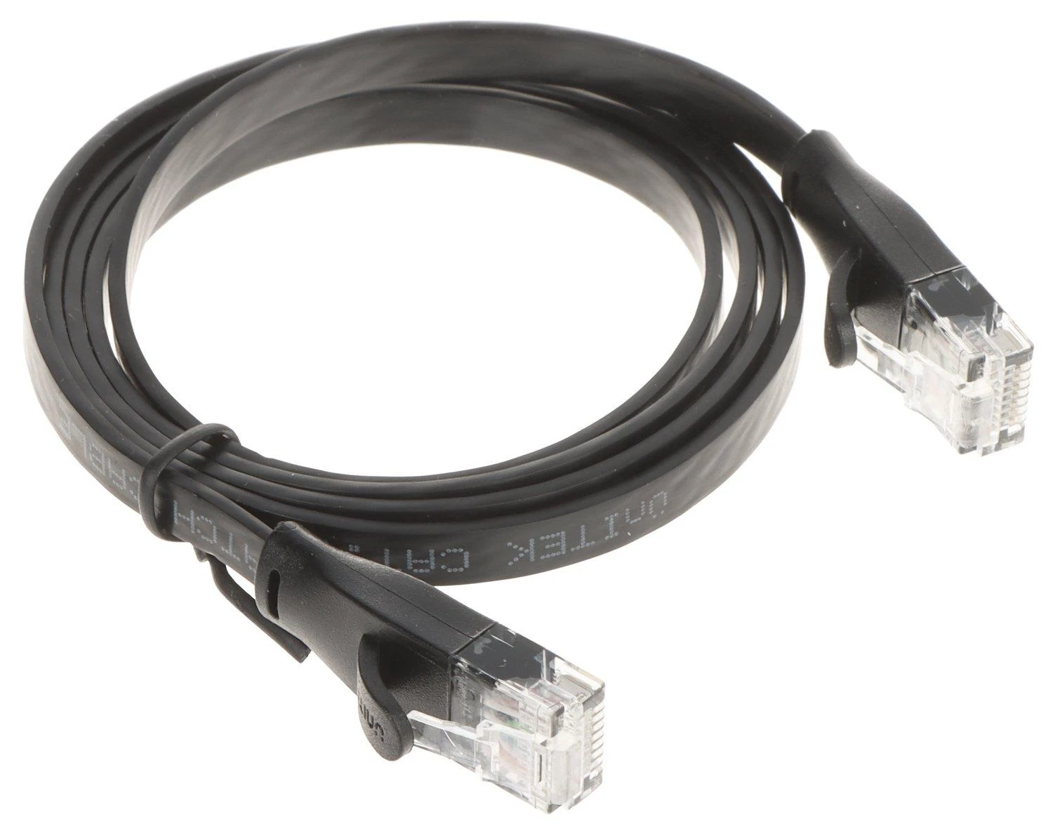 UNITEK C1809GBK Ethernet kabeliai FLAT UTP Ethernet Cat.6 1m