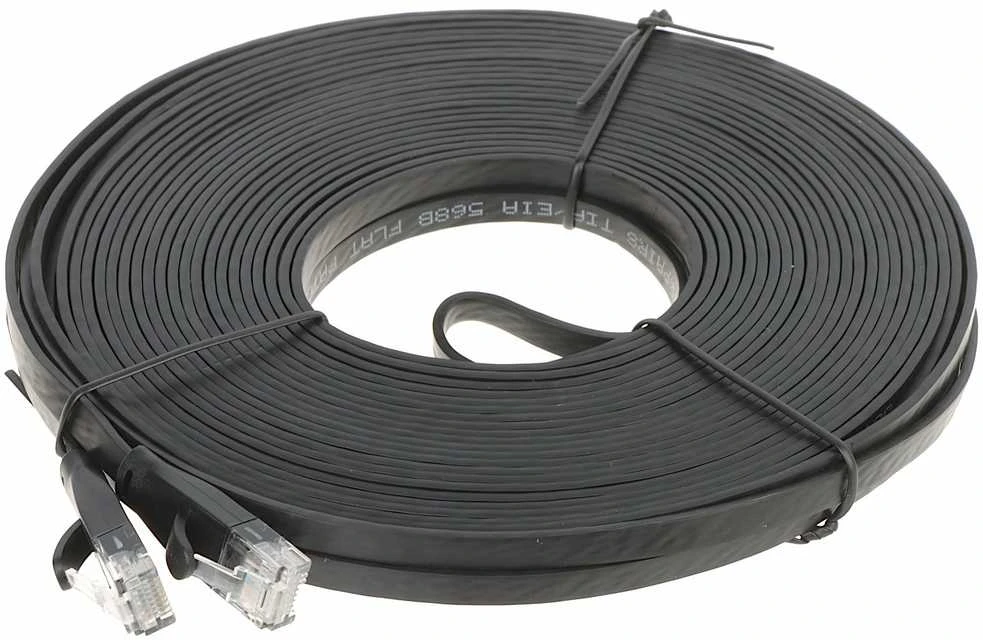 UNITEK C1814GBK Ethernet kabeliai FLAT UTP Ethernet Cat.6 15m