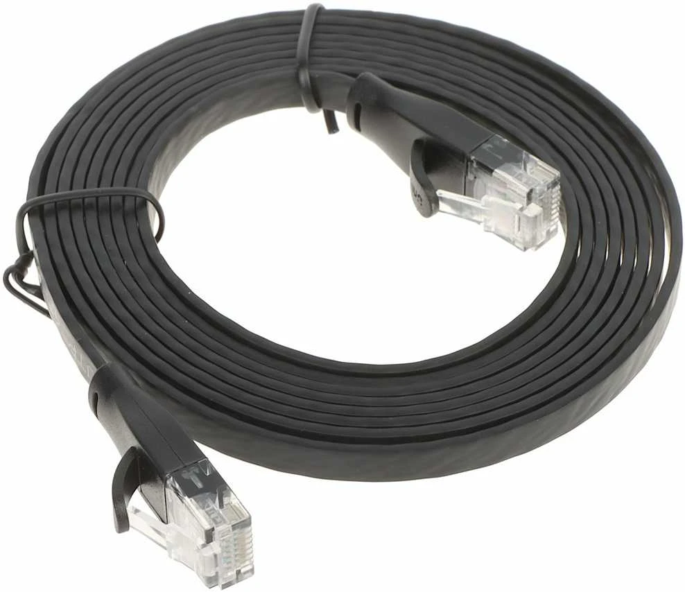 UNITEK C1810GBK Ethernet kabeliai FLAT UTP Ethernet Cat.6 2m