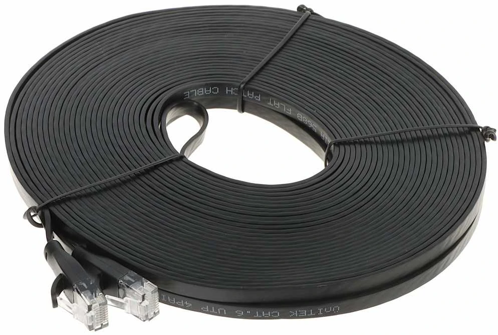 UNITEK C1815GBK Ethernet kabeliai FLAT UTP Ethernet Cat.6 20m