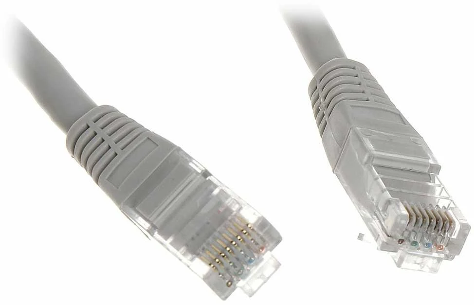 LANBERG PCU6-10CC-0500-S Patchcord RJ45 kat. 6 UTP 5m pilkas