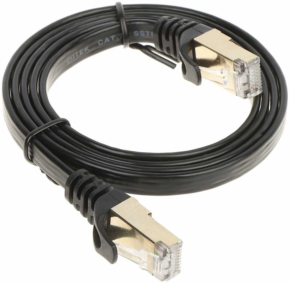 UNITEK C1897BK-1M eterneto kabelis FLAT CAT 7 UTP Ethernet 1m