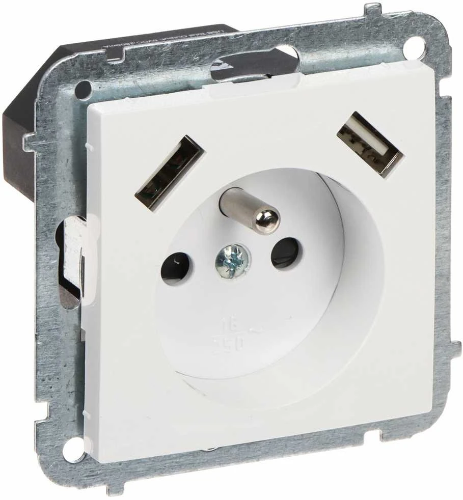 PAVIENIS LIZDAS SU MAITINIMO ŠALTINIU USB SANTRA/4188-10/EPN 230 V 16 A Elektro-Plast