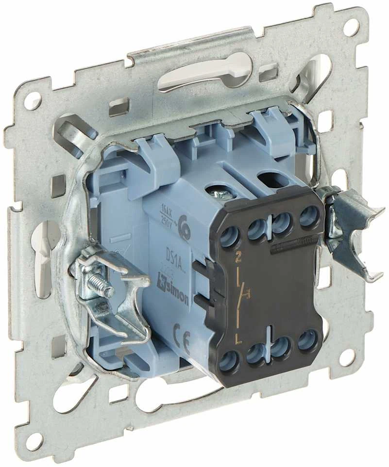Kontak Simon PAVIENIS MOMENTINIS MYGTUKAS DS1A.01/11-SIMON54 250 V 16 A