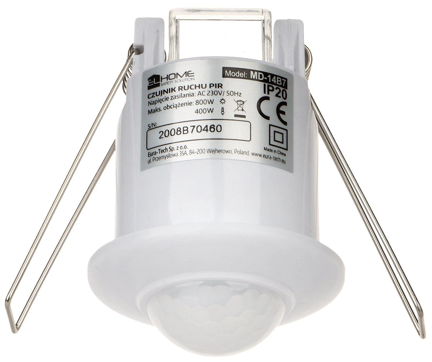 PIR JUTIKLIS MD-14B7 AC 230V FOR LIGHTING CONTROL EL HOME