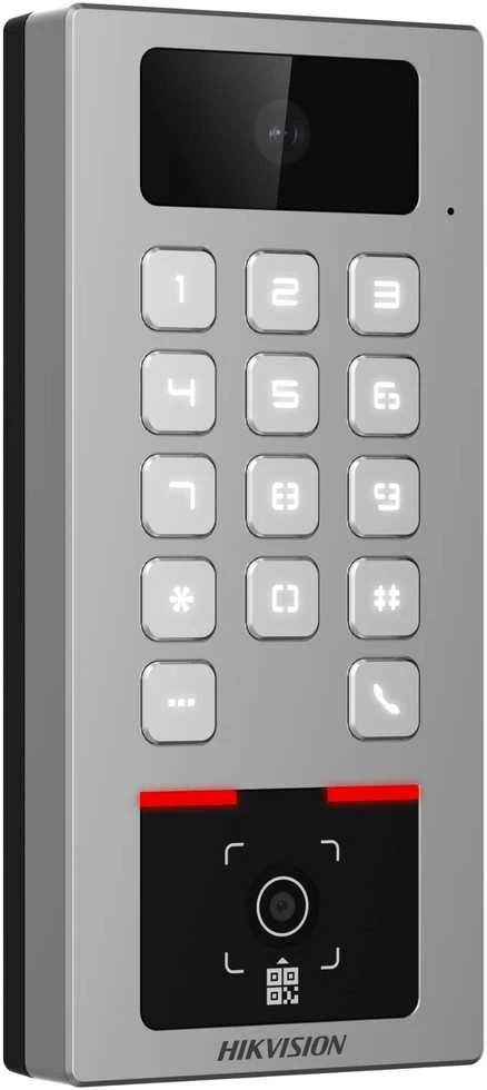 Hikvision DS-K1T502DBWX-CQR su apšviesta klaviatūra