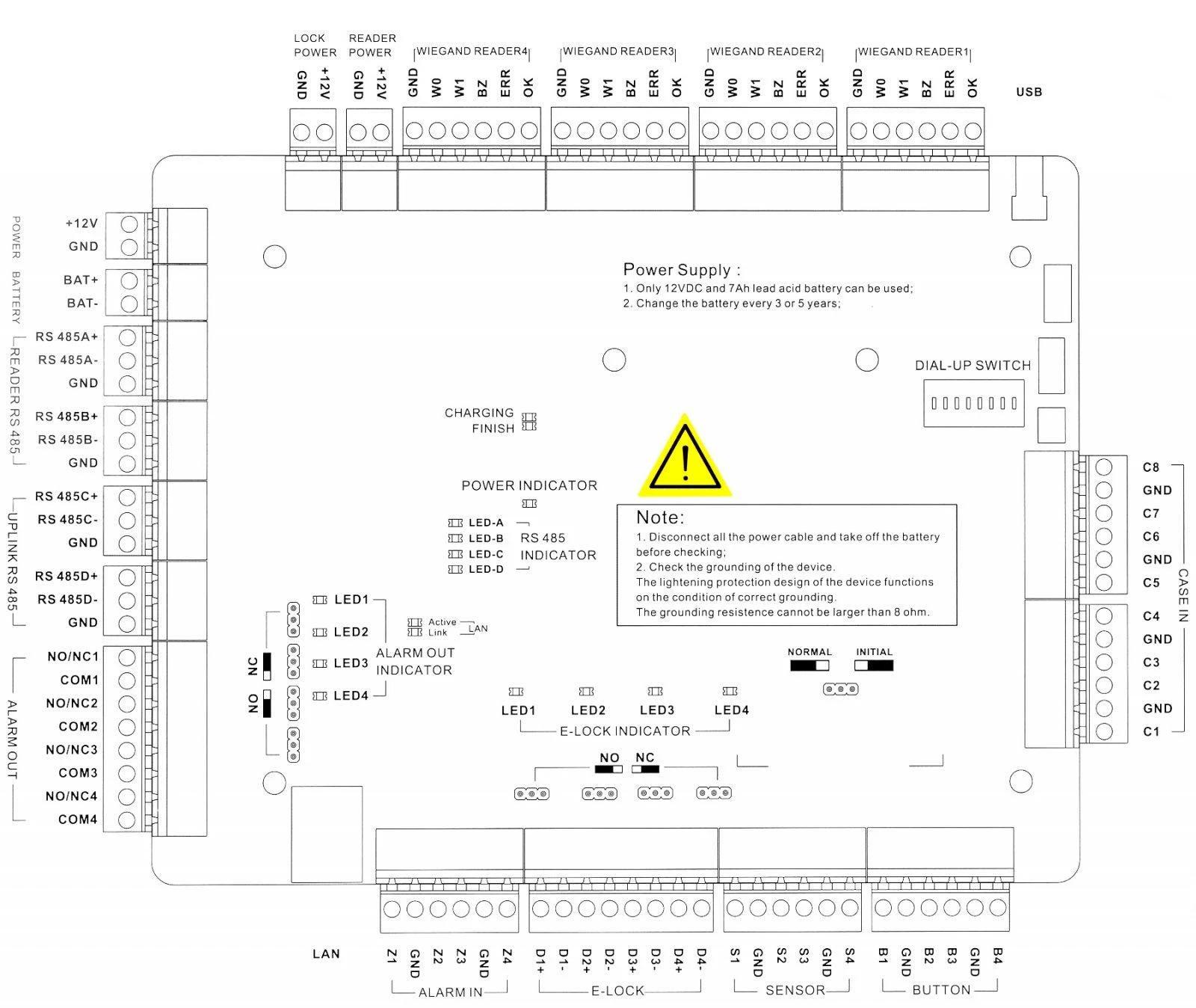 PRIEIGOS KONTROLERIS DS-K2604T Hikvision
