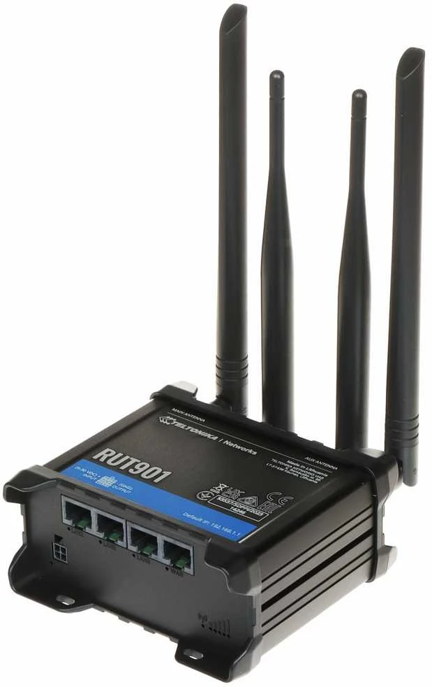 Teltonika | LTE CAT 4 Maršrutizatorius | RUT901 | 802.11n | 10/100 Mbit/s | Ethernet LAN (RJ-45) jungtys 4 | Mesh Support No | MU-MiMO No | 4G