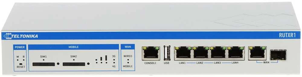 Šakotuvas Teltonika RUTXR LTE Maršrutizatorius | Enterprise Rack-Mountable SFP/LTE Maršrutizatorius | RUTXR1 | 802.11ac | 867 Mbit/s | 10/100/1000 Mbit/s | Ethernet LAN (RJ-45) jungtys 4xLAN jungtys, 1xSFP port, 1xWAN port | MU-MiMO Yes | 4G | 1