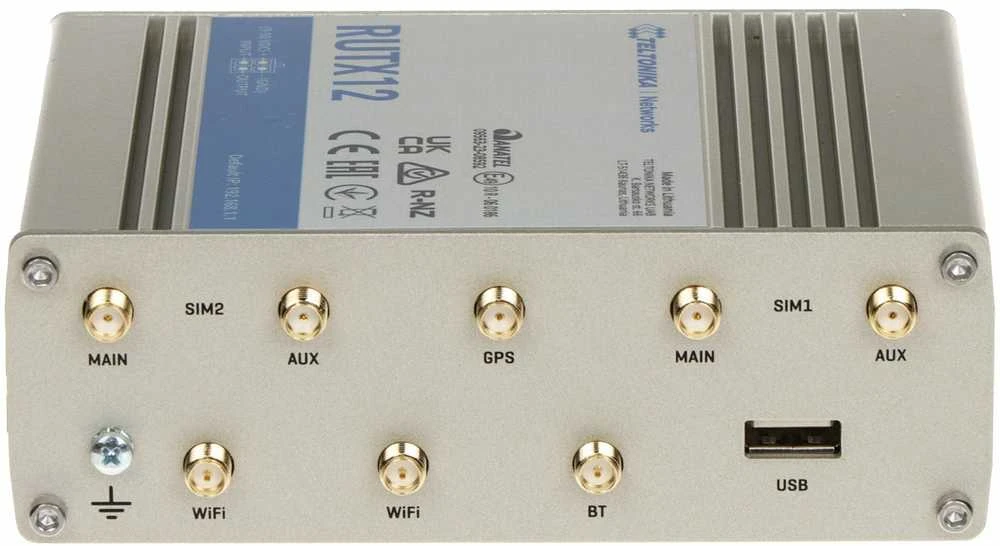 Šakotuvas TELTONIKA IOT ROUTER RUTX12 2XLTE+ETH+WIFI