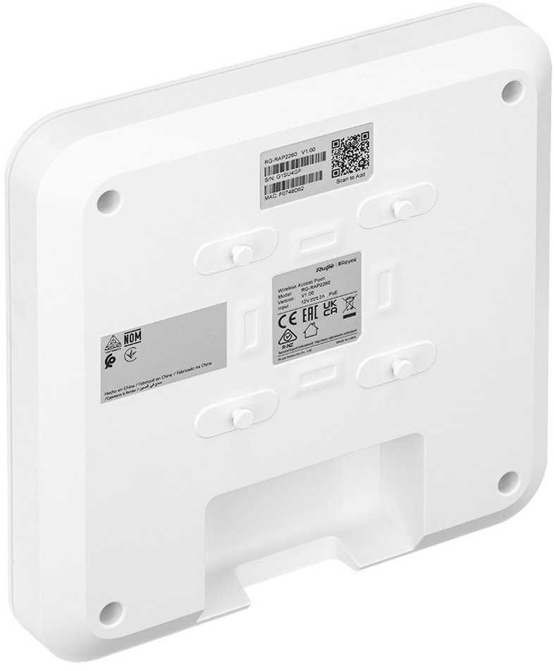 Maršrutizatorius Ruijie PRIEIGOS TAŠKAS RG-RAP2260 Wi-Fi 6 2.4 GHz 5 GHz 574 Mbps + 2402 Mbps REYEE