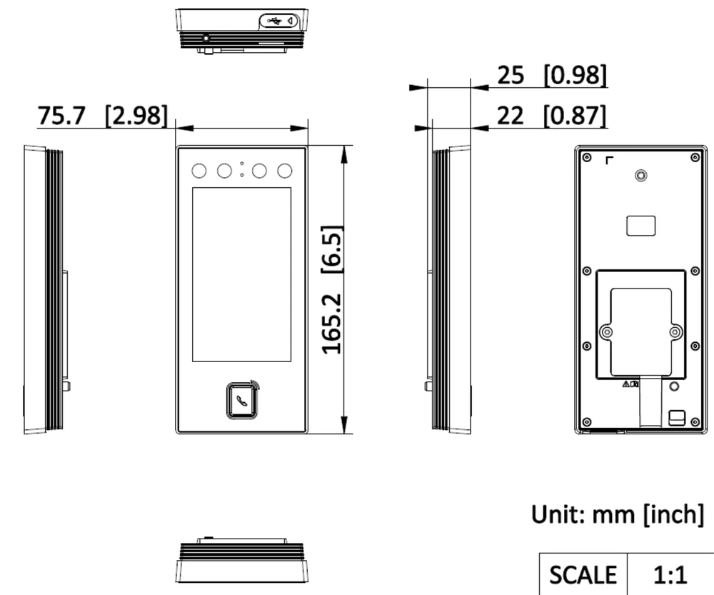 PRIEIGOS VALDIKLIS SU VEIDO ATPAŽINIMO FUNKCIJA DS-K1T344MBWX-E1 Hikvision