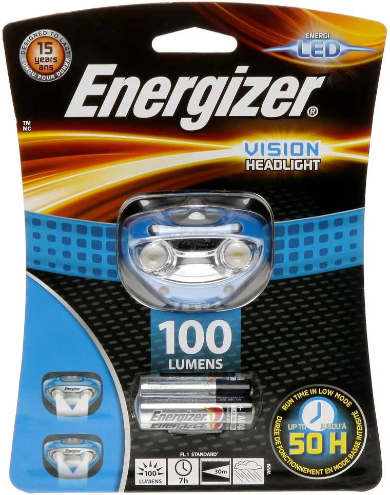 Energizer 100lm galvos žibintuvėlis Vision