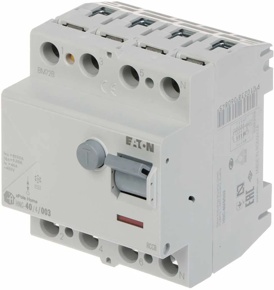 RCD JUNGILKLIS HNC-40/4/003 TRIFAZIS, AC TIPAS 30 mA 40 A EATON