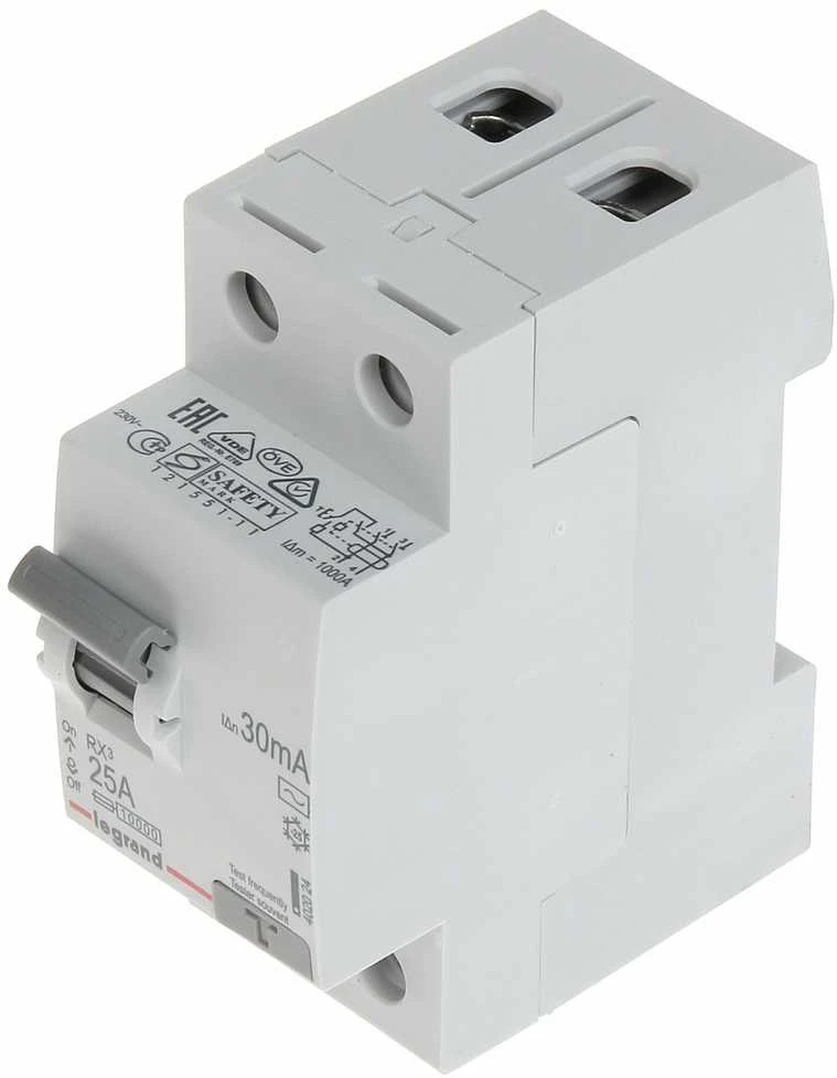 RCD JUNGILKLIS LE-402024 VIENFAZIS, AC TIPAS 30 mA 25 A LEGRAND