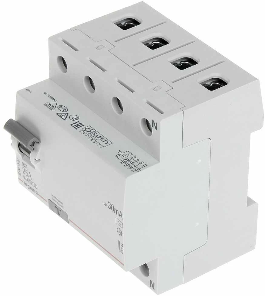 RCD JUNGILKLIS LE-402062 TRIFAZIS, AC TIPAS 30 mA 25 A LEGRAND