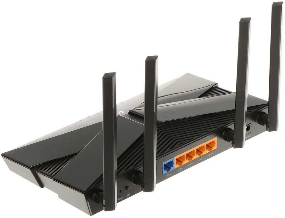 TP-LINK Archer AX20 belaidis maršrutizatorius Dviguba juosta (2,4 GHz / 5 GHz) Gigabitinis eternetas Juoda