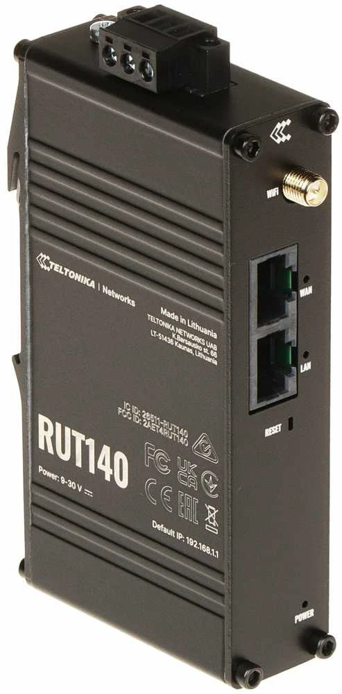 Teltonika Pramoninis eterneto maršrutizatorius RUT140 (be antenos)
