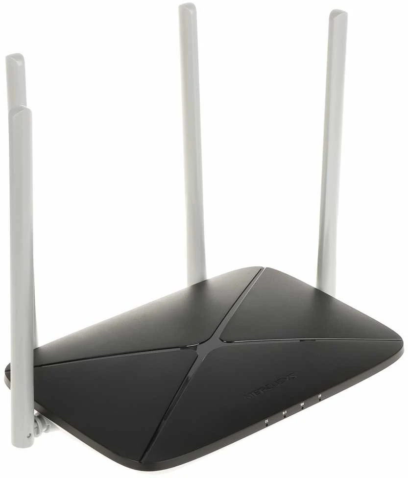 TP-Link Mercusys | AC1200 Dual Band Belaidis maršrutizatorius | AC12 | 802.11ac | 300+867 Mbit/s | 10/100 Mbit/s | Ethernet LAN (RJ-45) jungtys 3 | Mesh Support No | MU-MiMO No | No mobile broadband | Antenna type 4xFixed | No