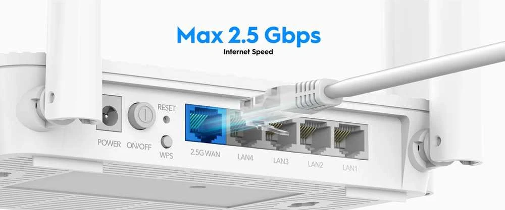 Maršrutizatorius ROUTER WR3000H Wi-Fi 6 2.4 GHz, 5 GHz CUDY