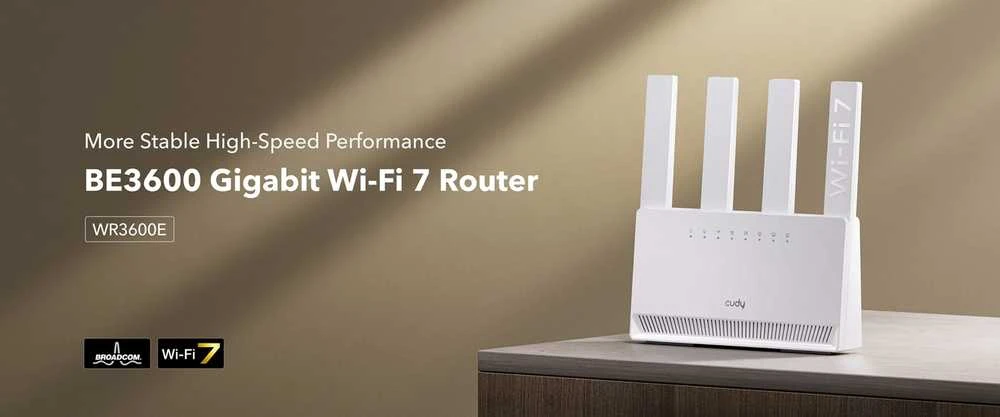 Maršrutizatorius CUDY WR3600E BE3600 Gigabit Wi-Fi 7 Mesh