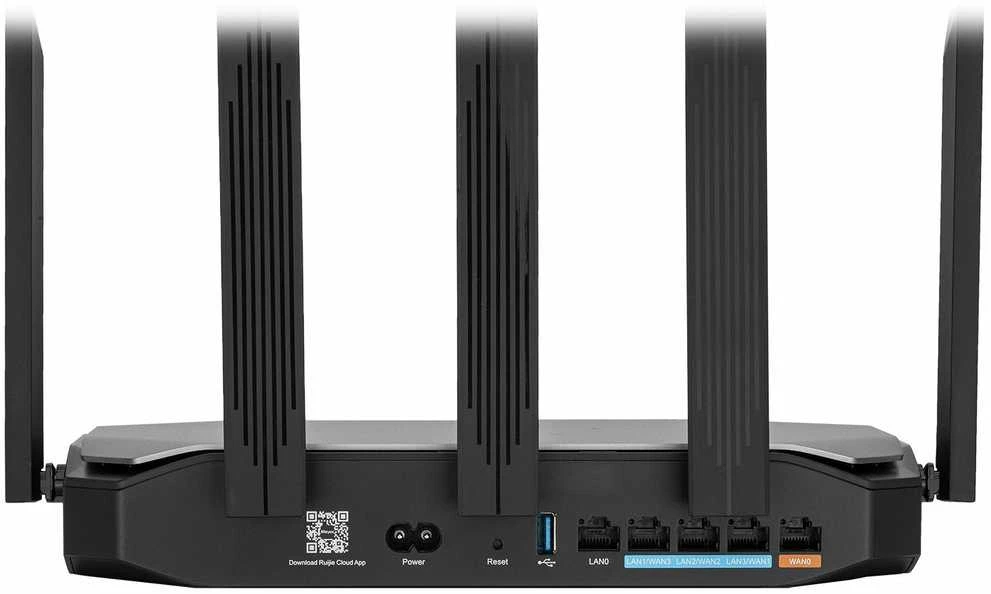 Ruijie MARŠRUTIZATORIUS WIFI RG-EG105GW-X Wi-Fi 6, 2404 Mbps + 574 Mbps REYEE