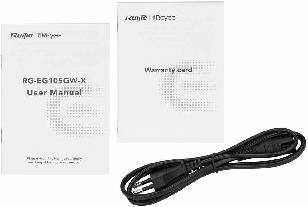 Ruijie MARŠRUTIZATORIUS WIFI RG-EG105GW-X Wi-Fi 6, 2404 Mbps + 574 Mbps REYEE