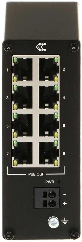 Šakotuvas Teltonika | Pramoninis komutatorius | TSW040 | Nevaldomas | Montuojamas ant DIN bėgelio | 10/100 Mbps (RJ-45) jungtys, kiekis: 8 | PoE+ jungtys, kiekis: 8 | Maitinimo šaltinio tipas: 2 kontaktų pramoninis nuolatinės srovės maitinimo lizdas